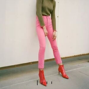 Rag & Bone Cigarette Hi Rise Jeans Women's Size 26 Pink